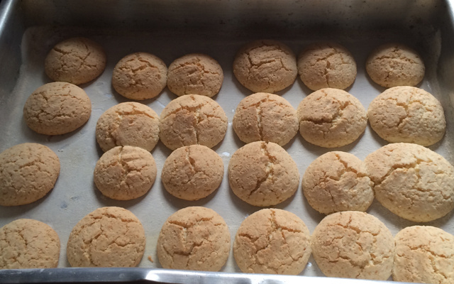 Biscoito de nata com coco