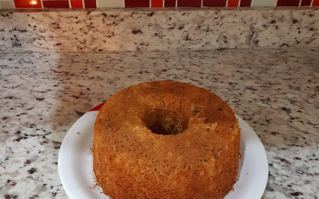 Bolo integral de banana e maçã