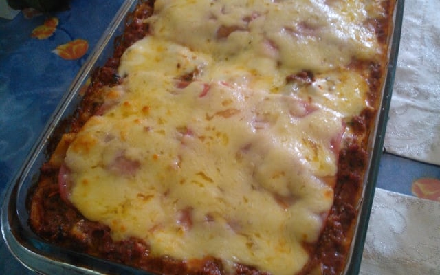 Lasanha a bolonhesa - super prática