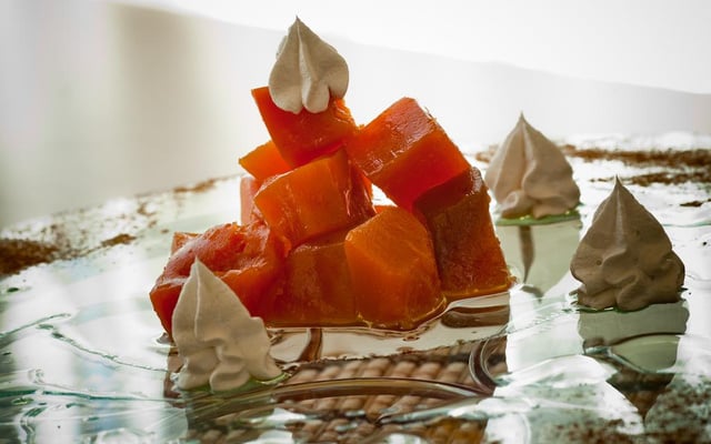 Doce de abóbora em pedaços