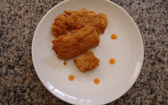 Filé de merluza empanado