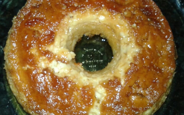 Pudim de pão sem leite condensado e sem banho-maria