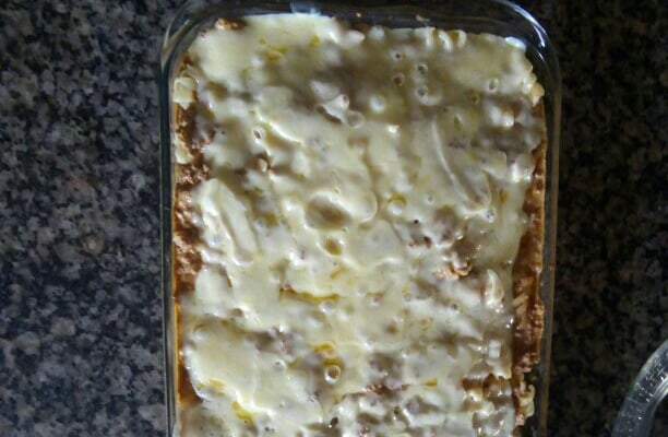 Macarronada de carne moída