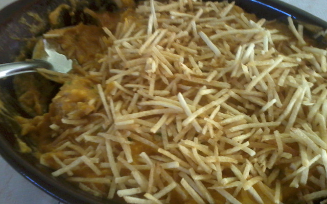 Frango ao molho de abóbora cabocha e requeijão