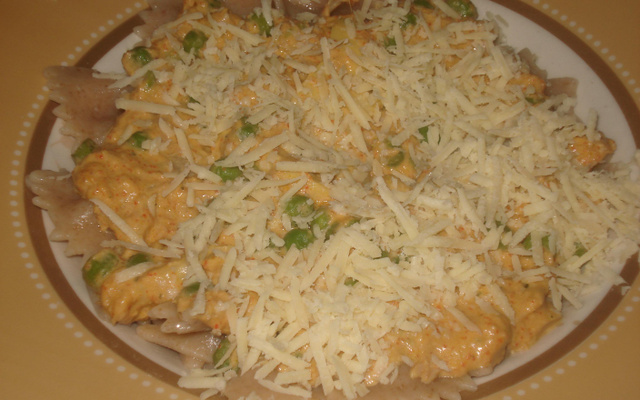 Macarrão cremoso com atum light