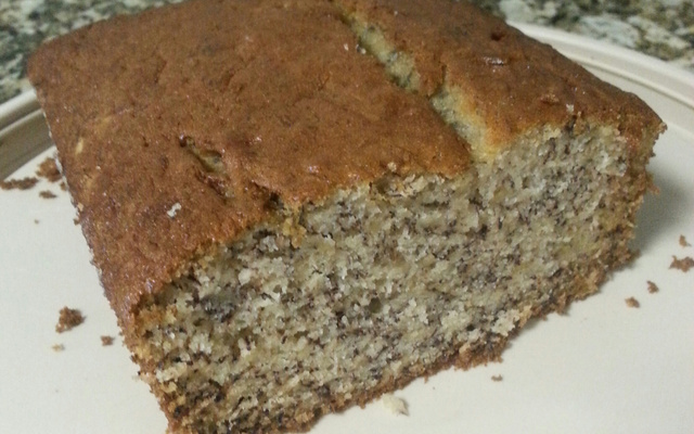 Bolo de banana amassada