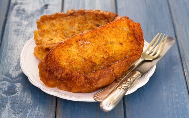 Rabanada de panetone - delícia!