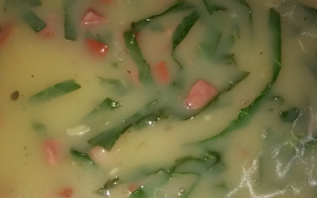 Caldo verde super gostoso