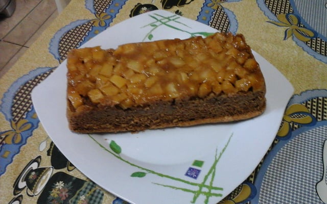 Bolo de abacaxi vegano