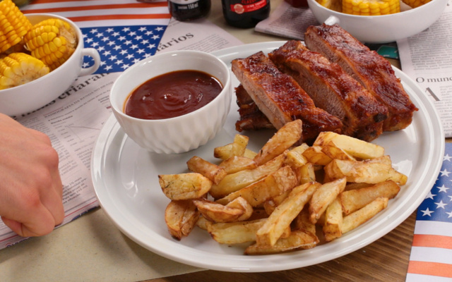 Costelinha barbecue de House of Cards