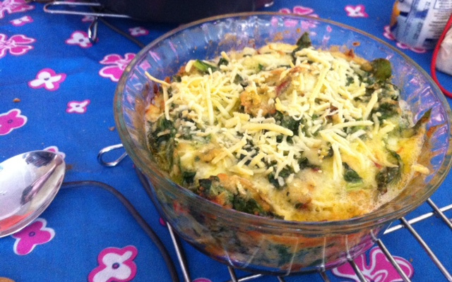 Bolo cremoso de couve