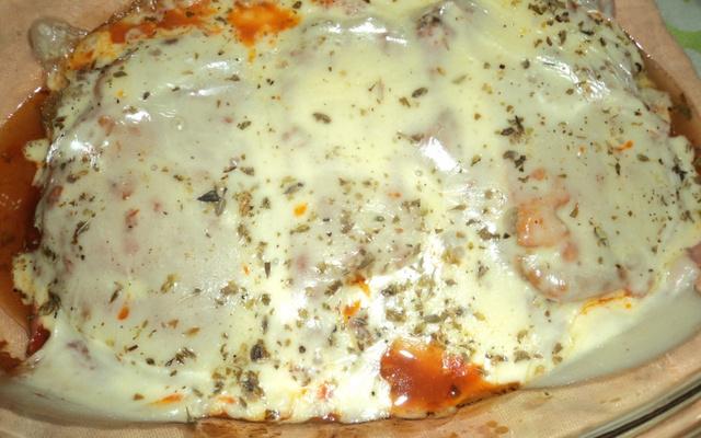 Filé à parmegiana ao forno