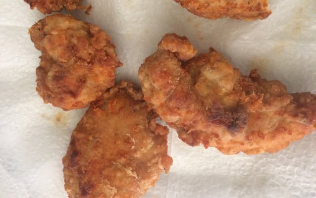 Frango frito crocante e sequinho