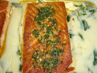 Salmão com catupiry
