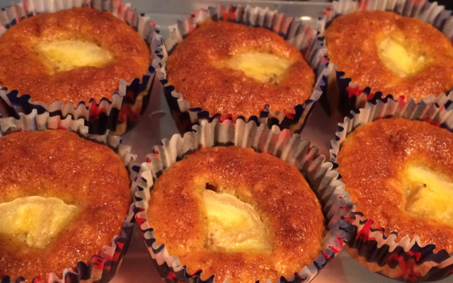 Bolo de banana e aveia