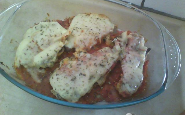 Filé à parmegiana ao forno