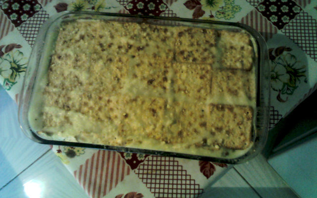 Lasanha de biscoito cream cracker