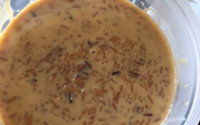 Arroz doce cremoso moreno
