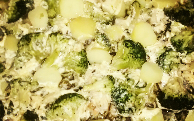 Filé de peixe com brócolis e batata