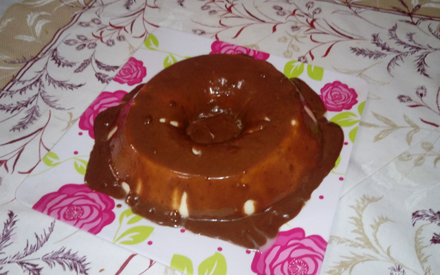 Pudim mousse de leite em pó