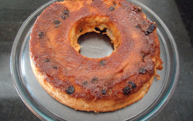 Pudim de pão rápido e fácil