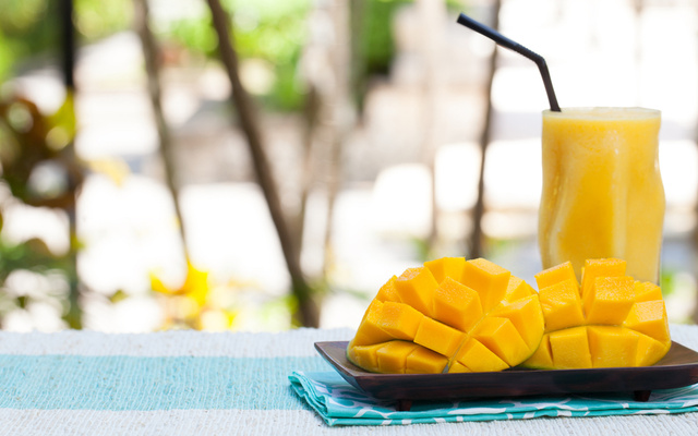 Suco de casca de manga