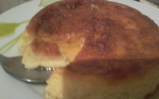 Pudim de leite em pó de microondas