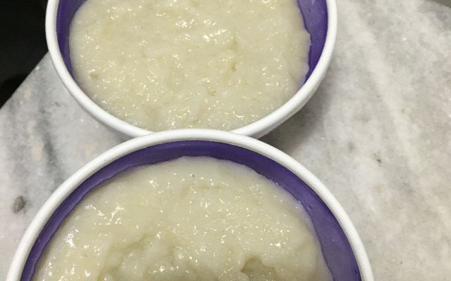 Creme de arroz com banana sem lactose