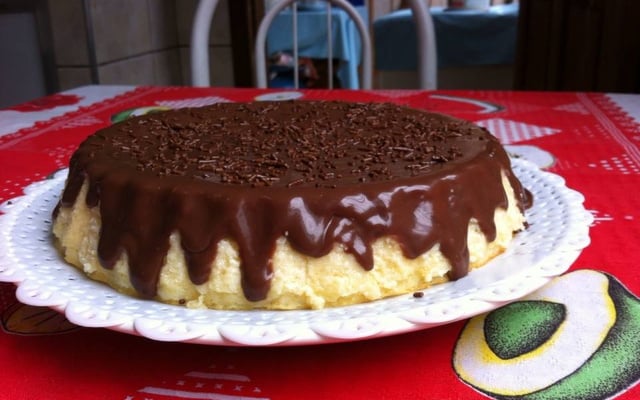 Cheesecake prático com ganache