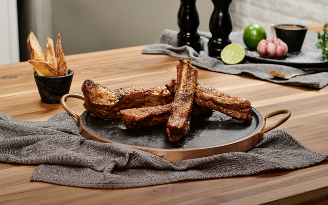 Costelinha de porco na airfryer