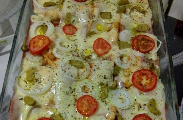 Pizza de pão francês