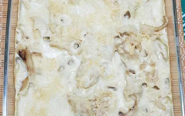 Bacalhau com molho branco