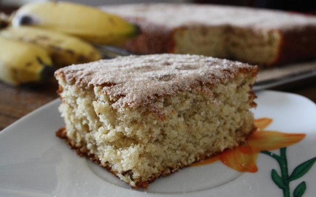 Bolo de banana mascavo