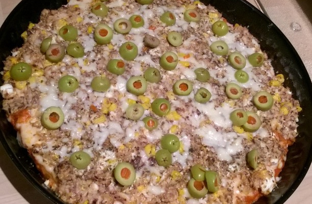 Pizza rápida de sardinha