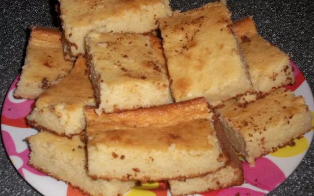 Bolo de aipim cozido tia Helena