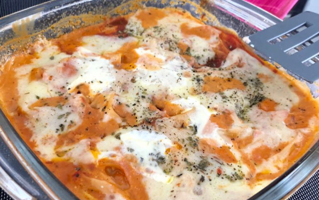 Macarrão ninho ao forno