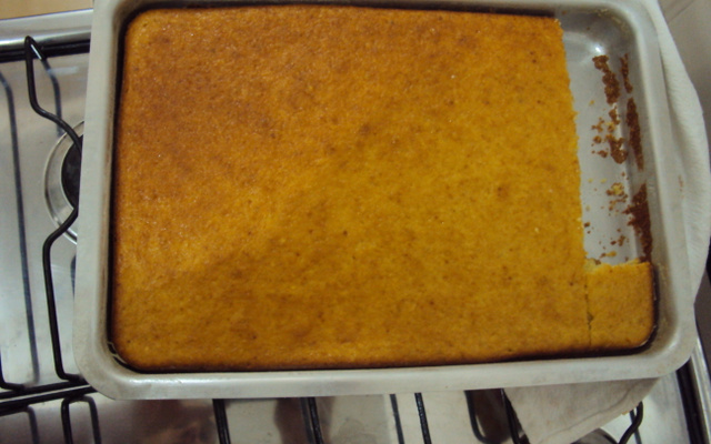 Bolo de casca de laranja