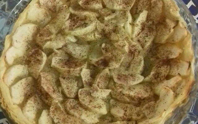 Torta de maçã com massa folhada