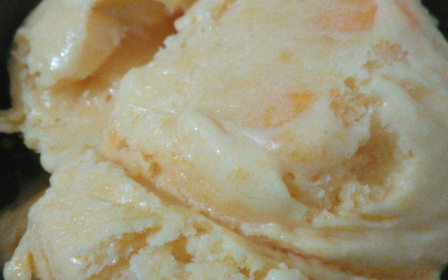 Delicioso sorvete de morango