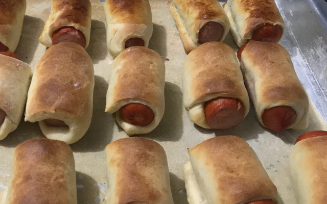 Enroladinho de salsicha