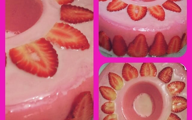 Mousse fácil de morango