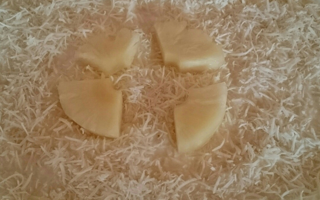 Bolo abacaxi de forma