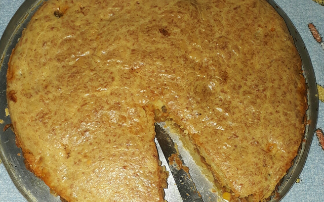 Torta de sardinha enlatada