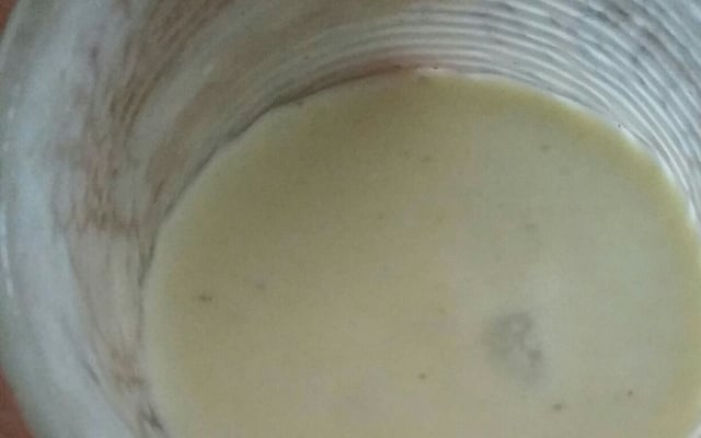 Vitamina de abacate com creme de leite