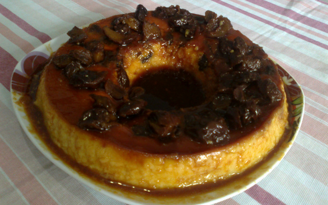 Pudim de doce de leite