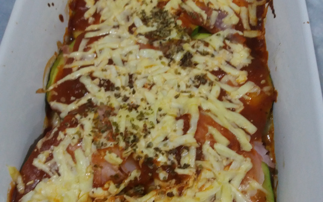 Lasanha de abobrinha fit da Julia