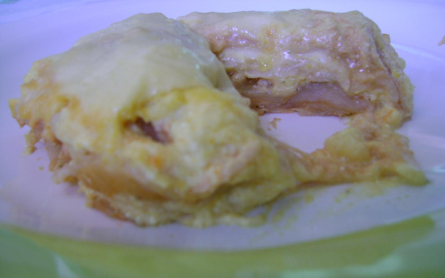 Lasanha com creme de milho