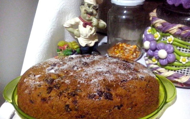 Bolo de maçã com canela de microondas