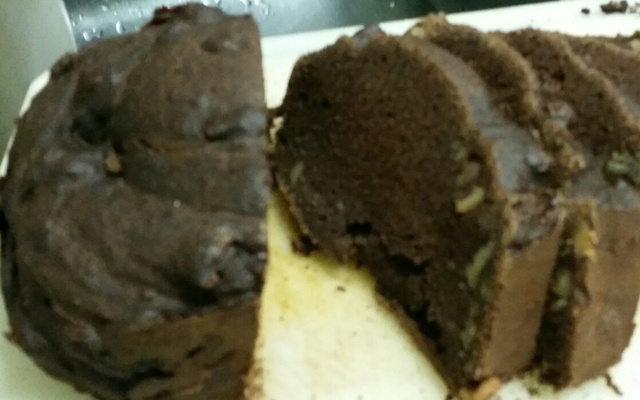 Brownie de banana na máquina de pão