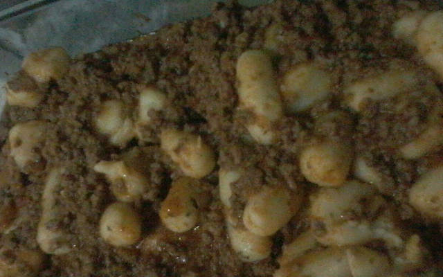 Nhoque à bolonhesa simples